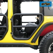 EAG 2" Fat Steel Rear Tube Door Off Road 2PCS Compatible with 07-18 Wrangler JK 4 Door