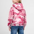 thumbnail image 5 of Byoo Tween Girl Camo Graphic Hoodie Kangaroo Pocket Long Sleeve Hooded Pullover Top Loose Fit Casual Child Sweatshirt, 5 of 5
