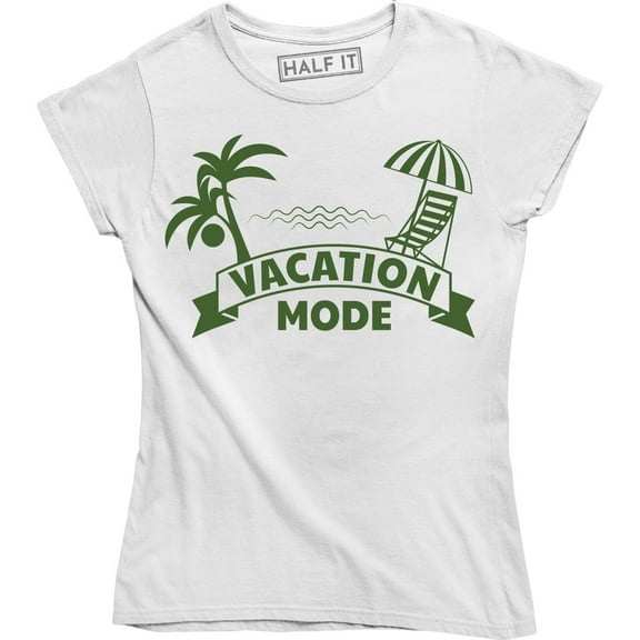 Beach Please Funny Vacation Mode Summer Sunshine Holiday Women's Tee Shirt
