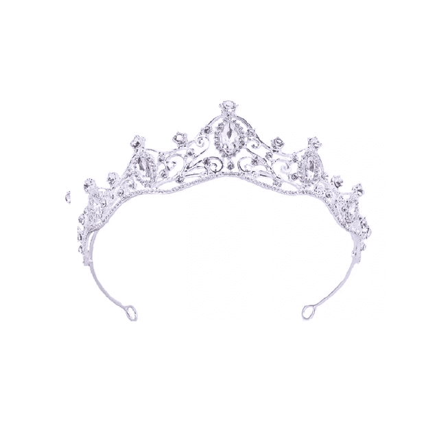 Reina Corona Princesa Boda Tiara Tiara Plateado