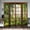 Vert, variante sur Rideau de Douche Paysage de Jardin - Paysage Coloré de Fleurs et Plantes Printanières et Estivales, Ensemble de Déco de Salle de Bain Rustique Campagnard, Tissu en Polyester avec Crochets, 84l x 70H Pouces, Idéal pour les Amoureux de la Nature