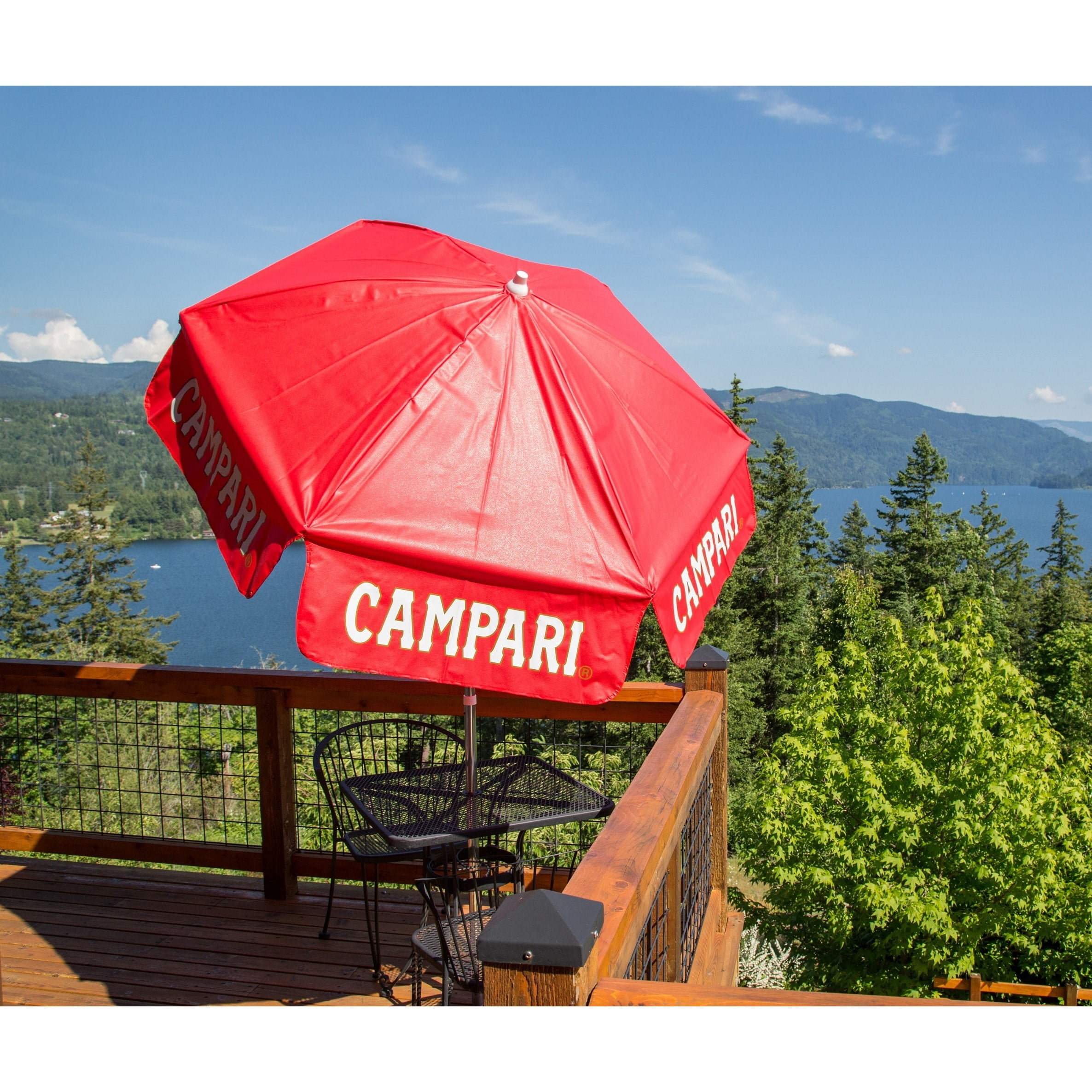 campari patio umbrella DestinationGear 6 ft Campari Vinyl Umbrella Bar Height Pole