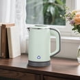thumbnail image 4 of 0.8L Portable Stainless Steel Electric Kettle, Double Layer Anti-Scald, Auto Shut-Off Mini Hot Water Boiler for Travel Camping Office, 600W Low Power, 4 of 12
