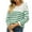 Green, variant on Babysbule Plus Size Womens Sweaters Women's Knitted Striped Pullover Fashion Casual Long Sleeve Sweater Women's Fashion