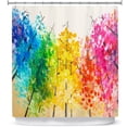 thumbnail image 1 of Shower Curtains 70" x 73" from DiaNoche Designs by Lam Fuk Tim - Colorful Trees II, 1 of 1