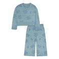 thumbnail image 2 of Modern Moments By Gerber Toddler Girl Cotton Jacquard Sweater & Wide-Leg Pant, 2-Piece Set, 12M-5T, 2 of 10