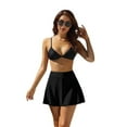 thumbnail image 4 of Women Swim Skirt Short with Side Pockets Bathing Suit High Waist Swimsuit Bottom, 4 of 7
