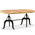 thumbnail image 2 of vidaXL Dining Table Solid Mango Wood and Steel 180 cm, 2 of 5