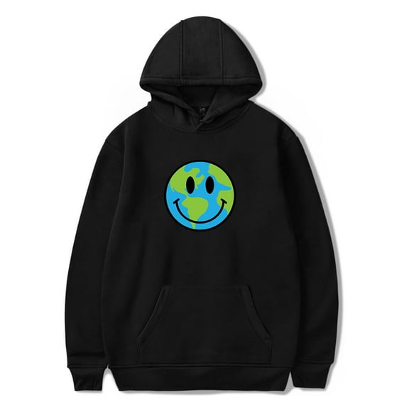 Connor Price Merch Happy Globe Hoodie Unisex Hooded Sweatshirt Long Sleeve Tracksuit Pullover Coat