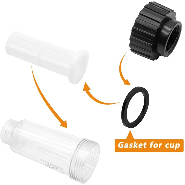 Filtro de agua con inserto de filtro (5.731-050.0) para todas las lavadoras a presión con conexión de agua de 3/4 pulgadas como se adapta a 4.730-059.0 - Lavadoras a presión Superma, paquete de 3 XianweiShao 8390614402355