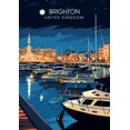 thumbnail image 3 of Viaje nocturno a Viena, Líbano, Brighton, Estrasburgo, carteles de viaje, impresión en lienzo, pintura, arte de pared, imagen, decoración del hogar, oficina, regalo, 3 of 5
