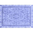 thumbnail image 1 of Ahgly Company Machine Washable Indoor Rectangle Abstract Blue Modern Area Rugs, 2' x 5', 1 of 4