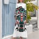 thumbnail image 3 of Vestido largo con tótem de cuervo nativo de Haida Tlingit vestidos de verano para mujer 2024 ropa de mujer coreana elegante, 3 of 4
