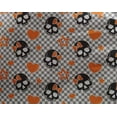 thumbnail image 4 of oneOone Georgette Viscose Orange Fabric Skull Craft Projects Decor Fabric Printed By The Yard 42 Inch Wide, 4 of 4