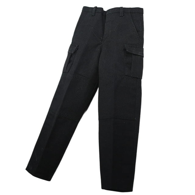 Figura a escala 1/6 CUTICAT ropa de muñeca Pantalones accesorios de decoración de muñecas negro