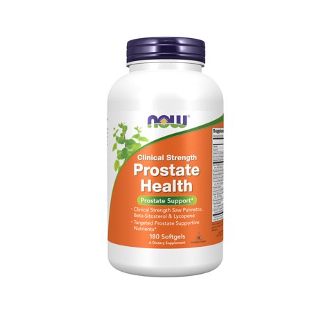 NOW Supplements, Prostate Health, Clinical Strength Saw Palmetto, Beta-Sitosterol & Lycopene, 180 Softgels
