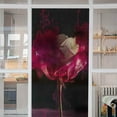thumbnail image 2 of Decorative lass Sticker Privacy Window Films Beautiful White Rose Flower and Bright Pink Ink on Black Stock Image 17.7" x 39" Modern Art 3D lass Window Sticker PVC, 2 of 6