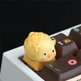 thumbnail image 6 of Decorative Resins Keycap Piggy Pineapple Buns Keyboards Keycap for Crosses Axises Personalizing Mechanical Keyboards, 6 of 8