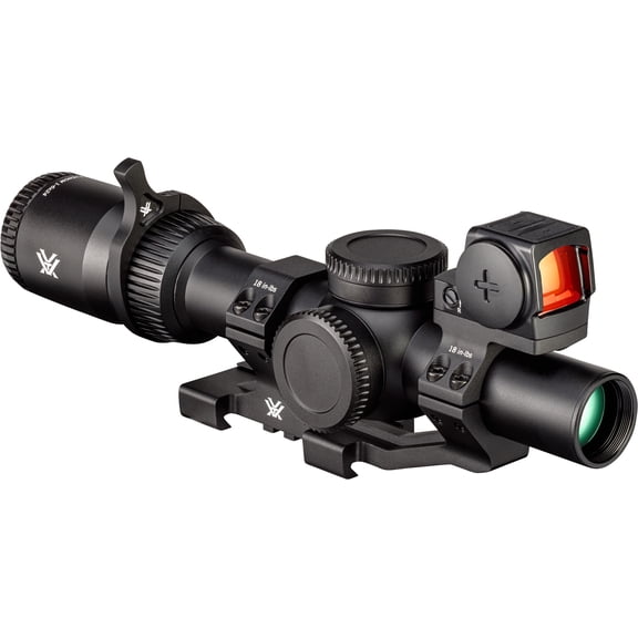 Vortex Venom 1-6x24 Second Focal Plane Riflescope, Venom 3 MOA Enclosed Micro Red Dot Sight & Sport Cantilever Mount Bundle