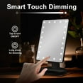 thumbnail image 5 of Funtouch Lighted Makeup Mirror, Adjustable Vanity Mirror with 10X Magnify Mirror 180-Degree Rotation,Black, 5 of 8