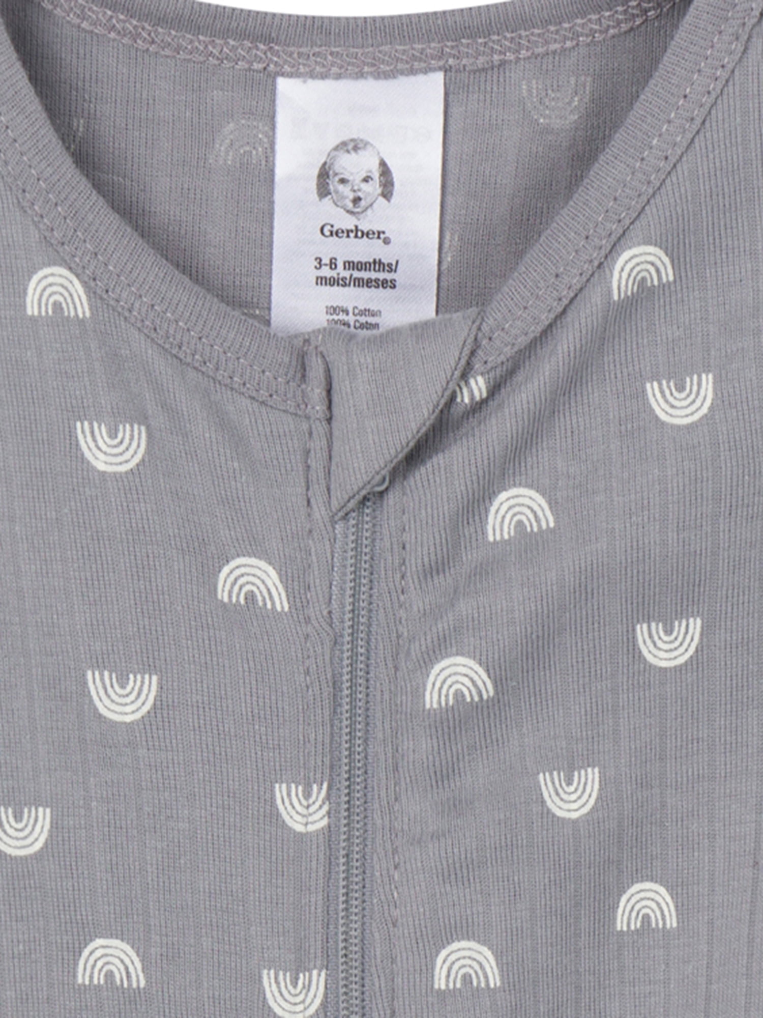 Gerber Gender Neutral Sleep ´N Play Footed Pajamas, 2-Pack, Sizes Preemie - 6/9 Months