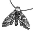 thumbnail image 3 of Collar con colgante de polilla Zulema Cuerda Plata 60 cm, 3 of 7