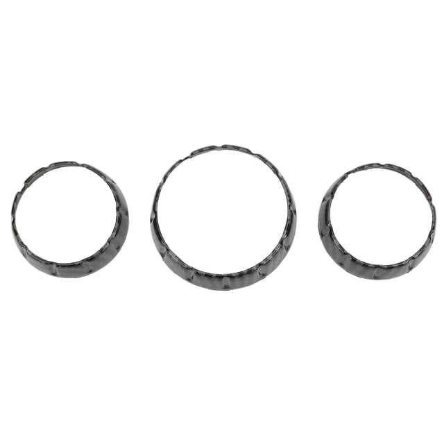 Anillo De Perilla De Control De Clima De CA, Cubierta De Botón De Aire Acondicionado De Audio, 3 Piezas/juego, Estilo De Fibra De Carbono Anticorrosión, Protección UV Estable