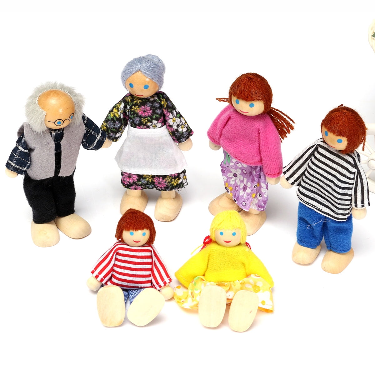 dolls house family with baby