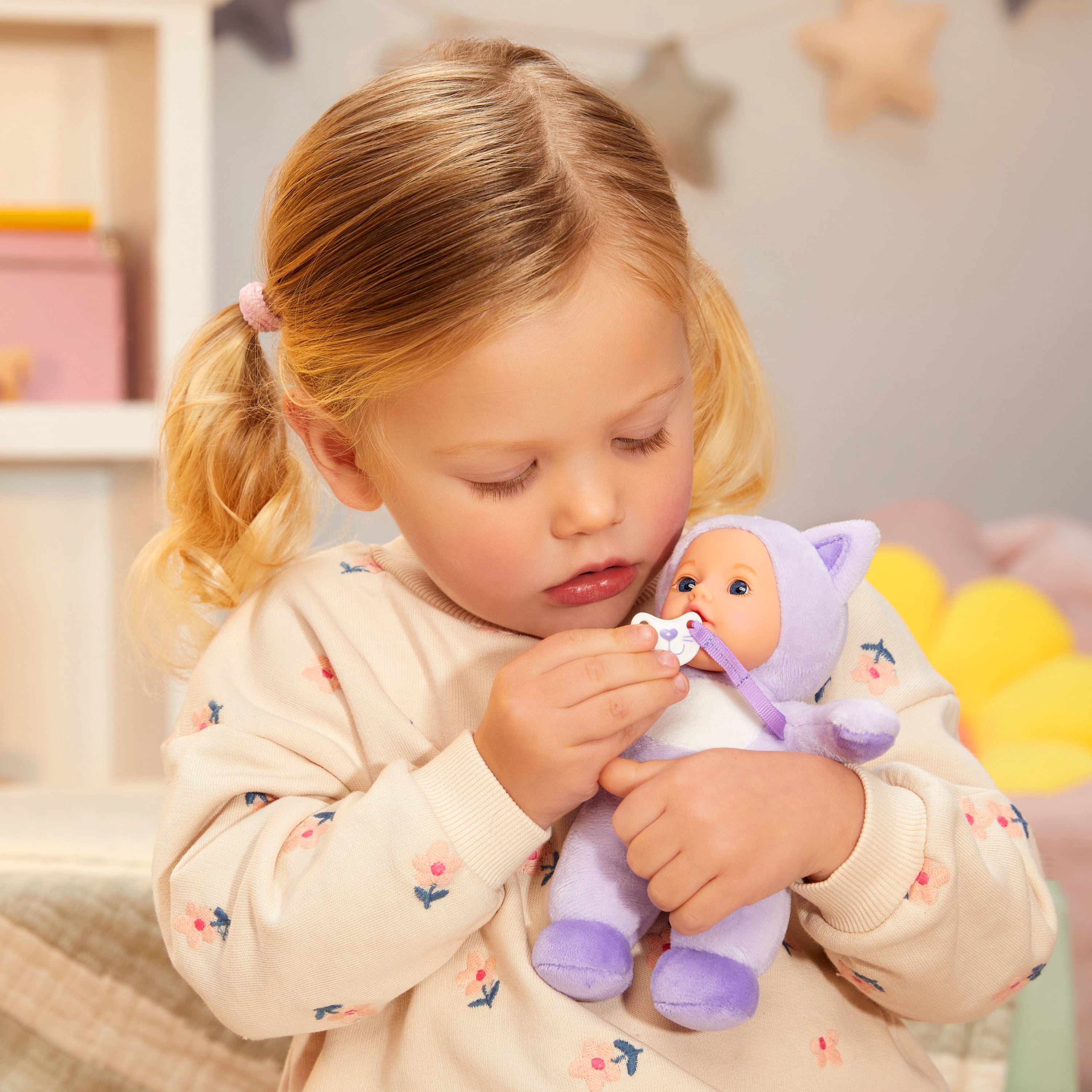 Baby Born Cozy Cuties Soft Baby Doll - Cat with Blue Eyes, Plush for Newborns Ages 0 & up