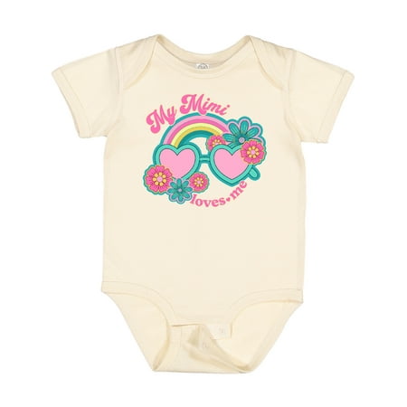 

Inktastic My Mimi Loves Me Granddaughter Girls Baby Bodysuit