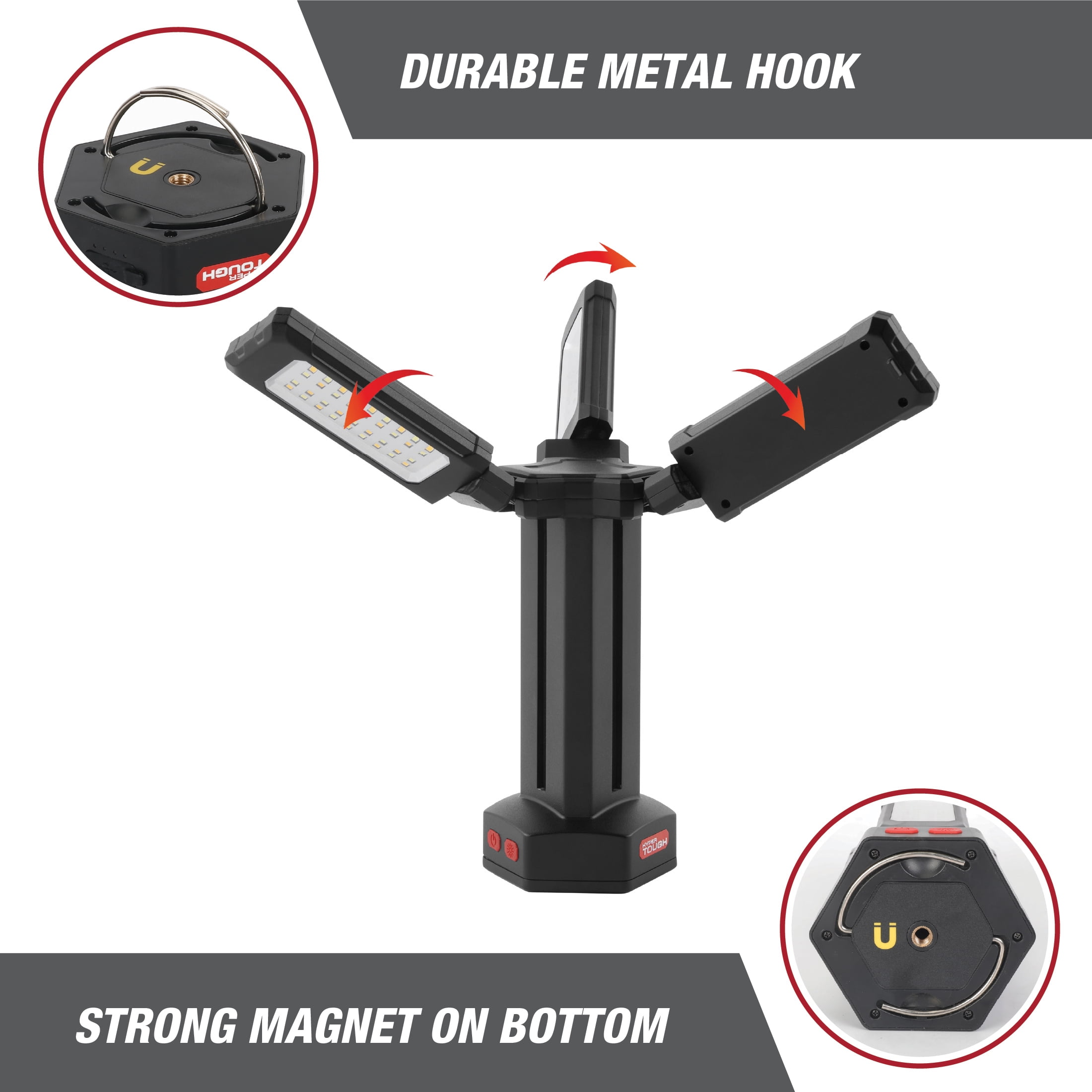 Hyper Tough 2500-Lumen Rechargeable Work Light