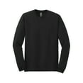 thumbnail image 6 of Gildan Heavy Cotton Men’s Long Sleeve Tee, Comfortable, Crewneck Blank T-Shirt, Black 4-Pack, 3XL, 6 of 6