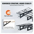thumbnail image 2 of Garage Shelving 2 Pack, 6x2 ft Heavy Duty Wall Shelves, 1000 lbs Capacity, Metal Garage Storage Racks for Shed, Workshop, Tool Storage, 2 of 6