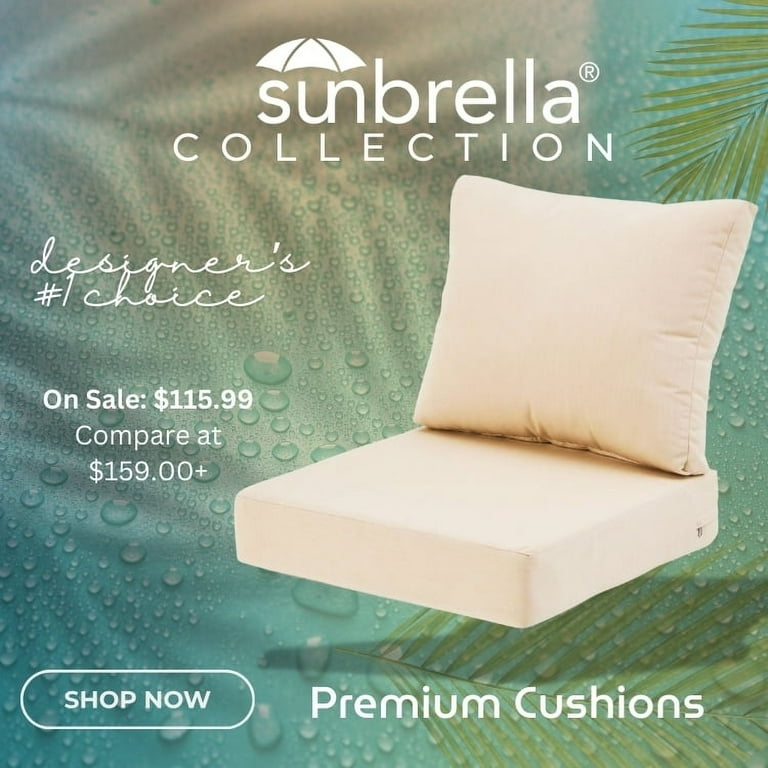 Sunbrella deep seating replacement cushions sale