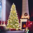 thumbnail image 1 of Costway 7.5 FT Artificial Christmas Tree Hinged Xmas Tree with 1135 Branch Tips 470 Lights, 1 of 10