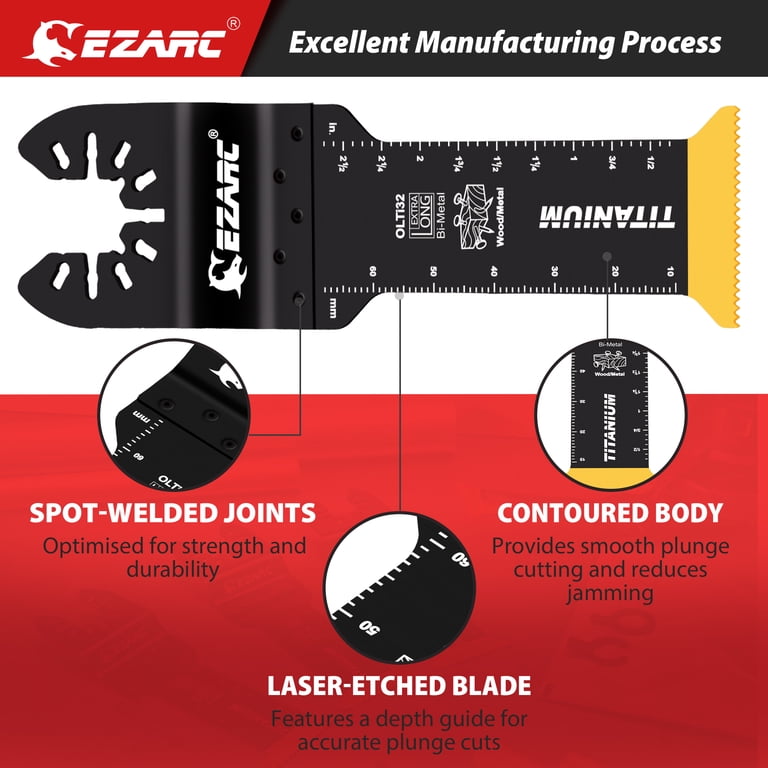 Why choose ezarc titanium oscillating tool blades?
