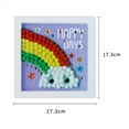 thumbnail image 2 of SPOORYYO Children's Toy Wool Photo Frame Painting - DIY Sticker Art Kit, 5ml Sensory Craft for Kids, Unfinished Framed Painting, Ideal for Easter Gifts & Creative Play, 2 of 2