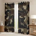 thumbnail image 2 of jejeloiu Farmhouse Camouflage Hunting Curtains Pack of 2 (42x84 Each),Vintage Camo Curtains Blackout For Boys Teens, 2 of 6