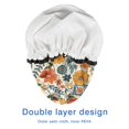 thumbnail image 4 of Shower Caps,Pioneer Flower Floral Print Pattern Waterproof Shower Cap for Women 4 Pieces,Double Reusable Hair Cover for Shower PEVA Elastic Stretch Hem, 4 of 7