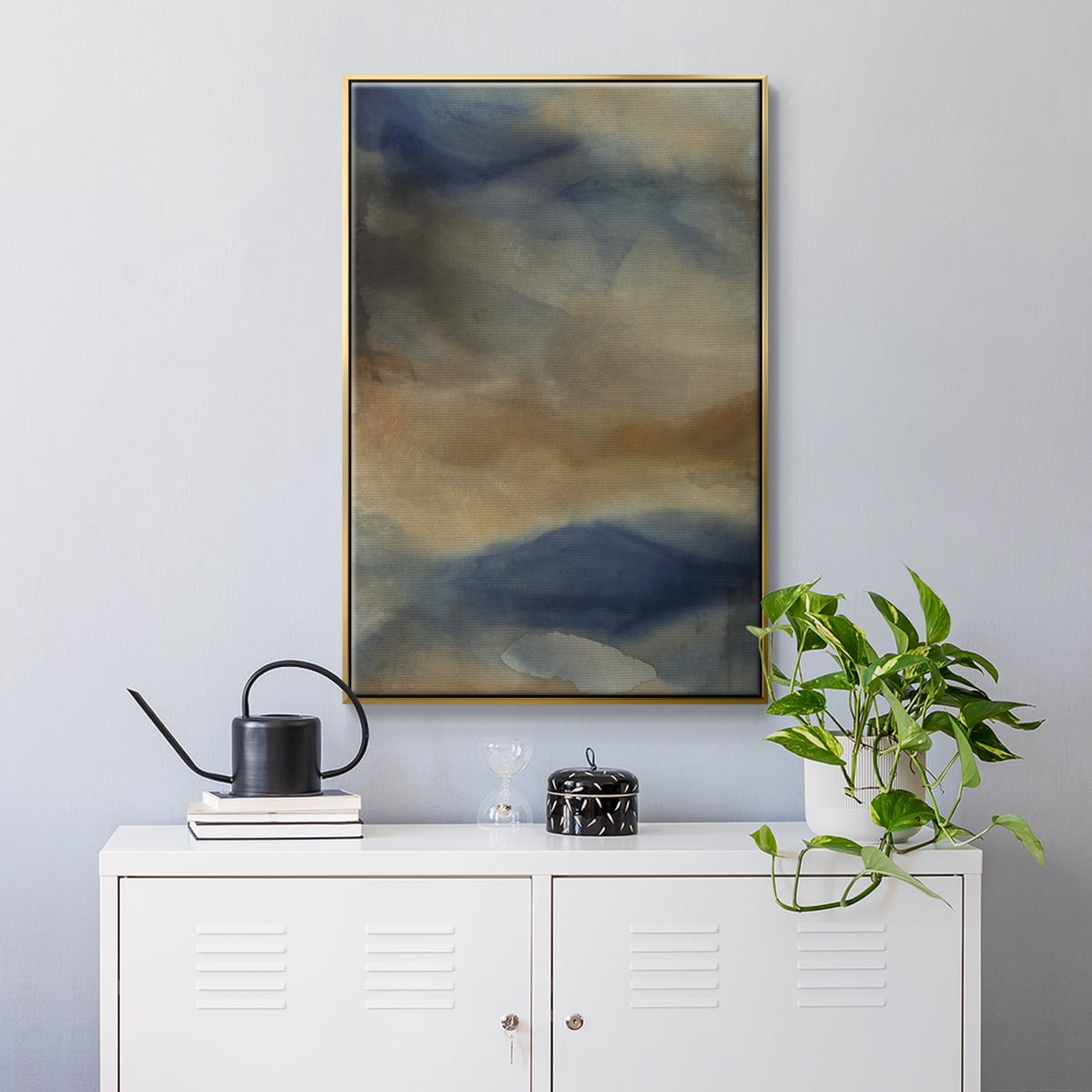 Reflection Framed Premium Gallery Wrapped Canvas - Ready to Hang - 25 x 37 - Gold Floating Frame