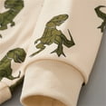 thumbnail image 6 of HCYSFG Boys Cartoon Dinosaur Digital Print Sweatshirt Knit Long Sleeve Crewneck Pullover Casual Classic Fall Everyday Top, 6 of 6