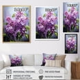 thumbnail image 4 of Designart "Graceful Organic Flow Of Lilacs III" Lilacs Floater Framed Canvas Art Print, 4 of 5
