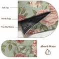 thumbnail image 6 of Spring Flower Round Area Rug 3.3Ft Washable Circle Rugs for Dining Room Table, Farmhouse Vintage Country Floral Plant Green Non-Slip Carpet Floor Mats Indoor Outdoor Carpet Runner Home Decor, 6 of 8