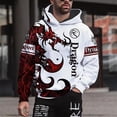 thumbnail image 3 of Sudadera con capucha para hombre, sudadera con estampado 3D de dragón, ropa para exteriores, jersey, moda diaria, otoño, manga larga de gran tamaño, 3 of 4