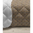 thumbnail image 3 of Leaves Down Alternative Comforter, Repetitive Diagonal Squares Rhombus Style Fall Foliage Illustration, Microfiber Quilt for All Season, 5 Sizes, White and Pale Vermilion, by Ambesonne, 3 of 3