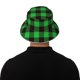 thumbnail image 5 of Balery Buffalo Plaid Green Black Sombreros para el sol para hombre y mujer, sombrero de pescador con UPF 50+, 5 of 6