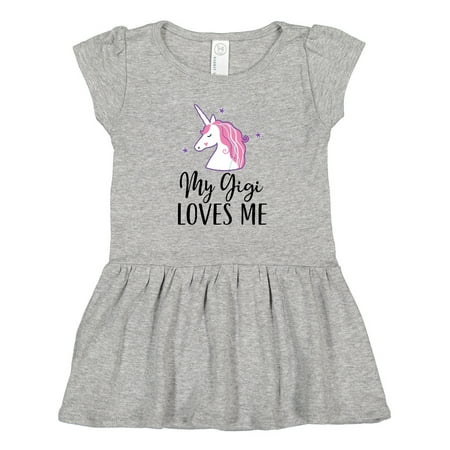 

Inktastic My Gigi Loves Me Unicorn Girls Gift Toddler Girl Dress