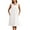 White, variant on FEREMO Sleeveless Nightgowns for Women 100%Cotton V Neck Sleepwear