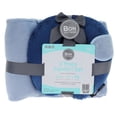 thumbnail image 2 of 3pc Set Navy neck pillow eyemask throw, 2 of 2