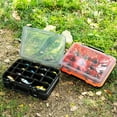 thumbnail image 4 of Prociv Large Tackle Box Double Layer Tackle Box Organizer Storage with Handle Camping Storage Containers Tool Box Red, 4 of 7